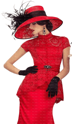 woman  in red - ingyenes png