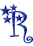 Gif lettre étoile -R- - Бесплатный анимированный гифка