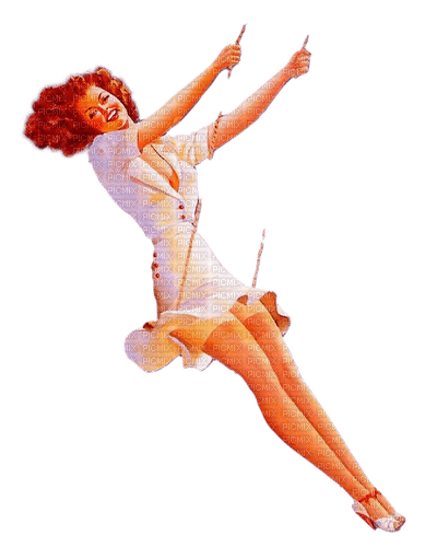 dolceluna vintage pinup woman swing - PNG gratuit