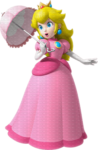 ♡Princess Peach And Her Parasol♡ - Free PNG