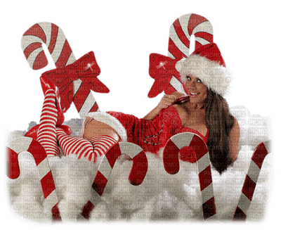 Kaz_Creations Woman Femme Red Christmas Noel - zadarmo png
