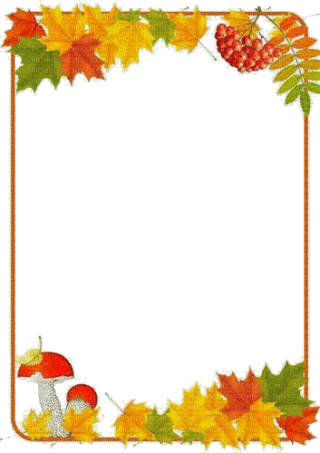 Rahmen, Herbst, Blätter, transparent - Besplatni animirani GIF