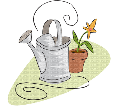Kaz_Creations Watering Can - zdarma png