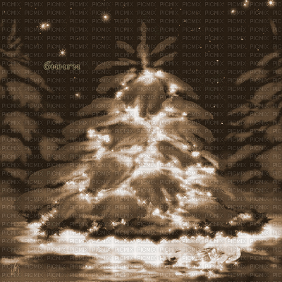 Y.A.M._New year Christmas background Sepia - Free animated GIF