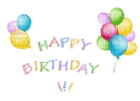 Kaz_Creations Deco Birthday Text Happy Birthday - PNG gratuit