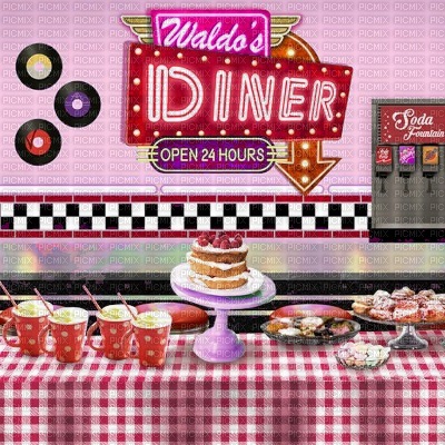 Diner Background - png ฟรี