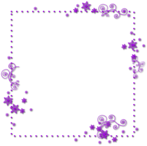 Snowflake.Frame.Purple - PNG gratuit