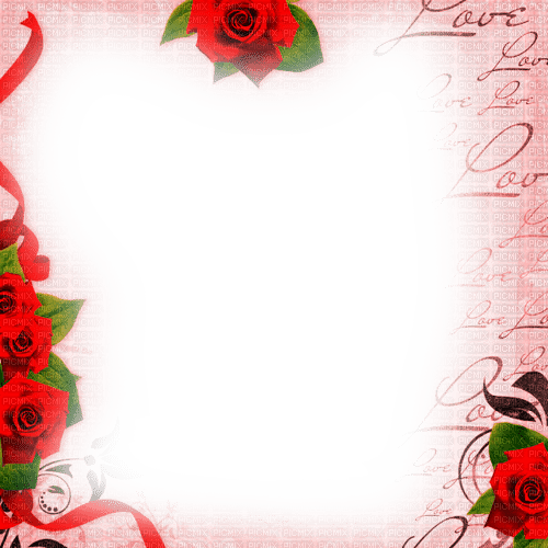Frame.Roses.Red - KittyKatLuv65 - δωρεάν png
