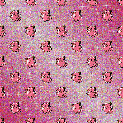 Pink Clefairy Background - Gratis animeret GIF