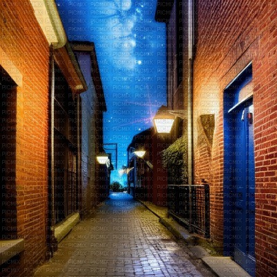 Lane with Night Sky - ilmainen png