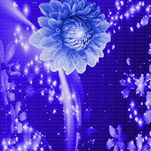 SA / BG.animated.glitter.flowersblue.idca - Gratis geanimeerde GIF