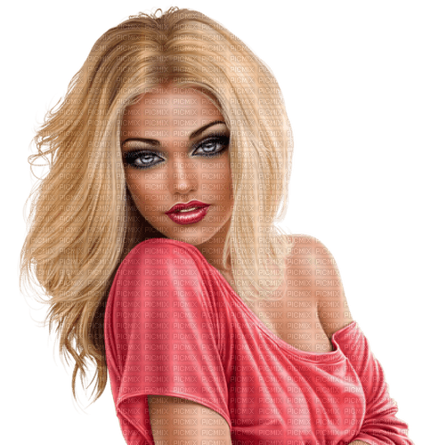 woman in pink  by nataliplus - PNG gratuit