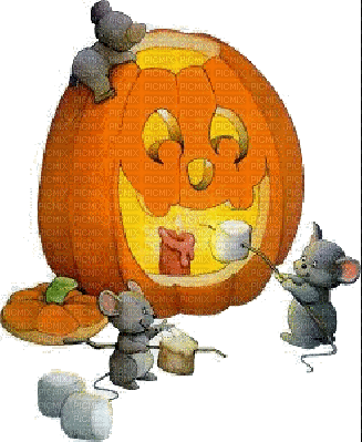 Halloween Mice - GIF animado gratis