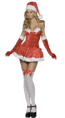 Kaz_Creations Woman Femme Christmas Red - 免费PNG