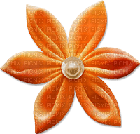 soave deco flowers scrap orange - PNG gratuit