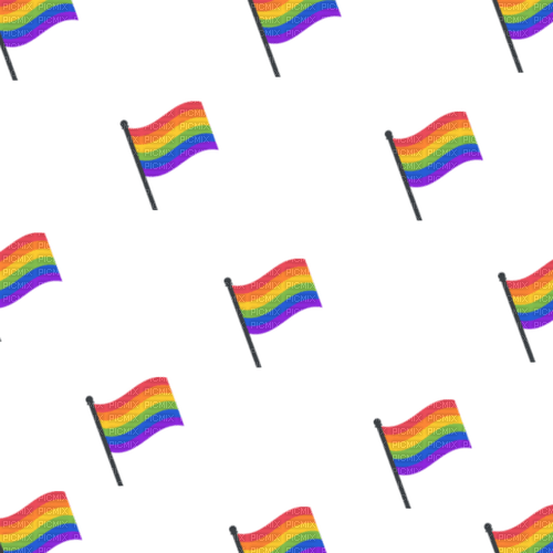 Rainbow Pride flags overlay - gratis png