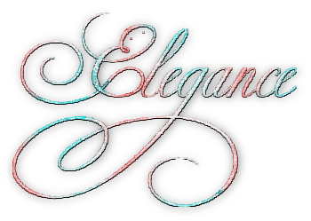 soave text elegance pink teal - PNG gratuit