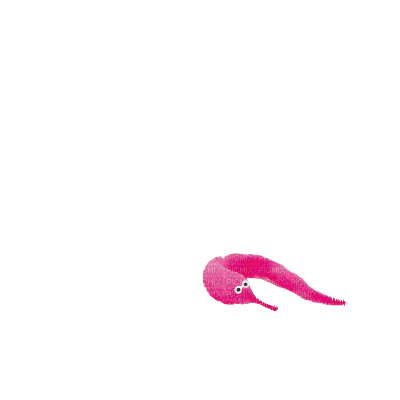 pink worm on a string - png ฟรี