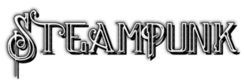 Steampunk.Neon.Text.Black - By KittyKatLuv65 - PNG gratuit