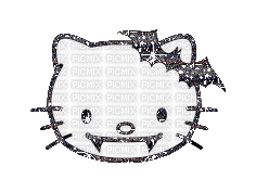 Emo Hello Kitty Glitter Edit #1 (VantaBrat) - Free animated GIF