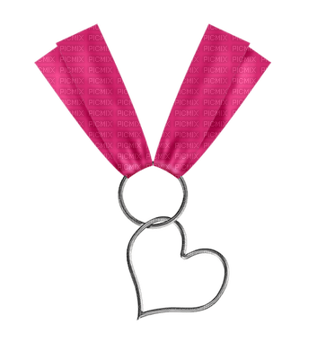 Kaz_Creations Deco Ribbons Bows Heart Love Colours Hanging Dangly Things - Free PNG