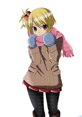 winter manga girl - nemokama png