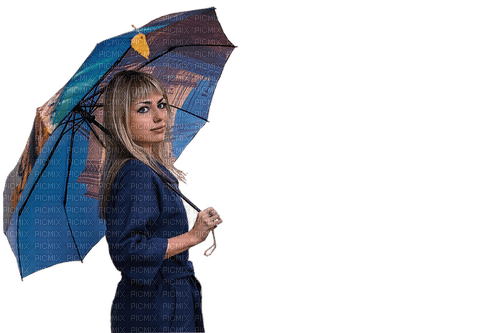 kvinna-woman-paraply - png ฟรี