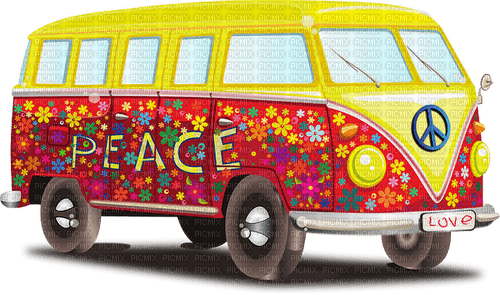 Hippie-Car - png gratuito