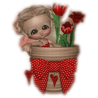 Doll on a cup - nemokama png