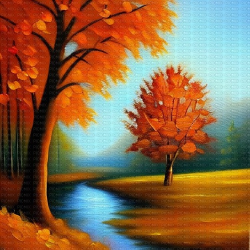 kikkapink autumn background - ilmainen png