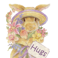 Easter Bunny Hugs - Δωρεάν κινούμενο GIF