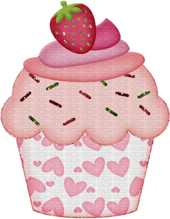 Strawberry Cupcake - безплатен png