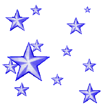 blue stars animated gif - Darmowy animowany GIF