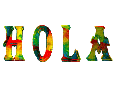 hola - Бесплатный анимированный гифка