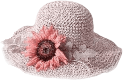 kikkapink deco summer pink hat - PNG gratuit