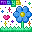 Maya Pixel Flower Icon - Бесплатный анимированный гифка