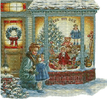 vitrine Noël - Gratis animerad GIF