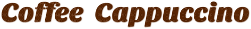 Coffee Cappuccino Text - Bogusia - ingyenes png