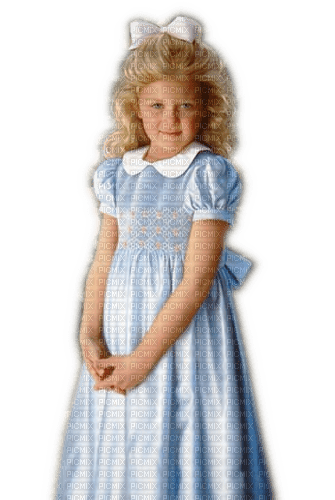 Rena Vintage Girl Child Kind blue - 免费PNG