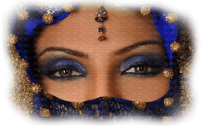 femme deco fond eye face india - 免费PNG