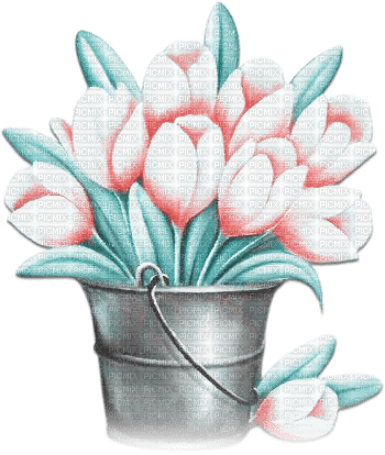 soave deco flowers spring tulips vase garden - δωρεάν png