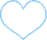 blue heart frame - GIF เคลื่อนไหวฟรี