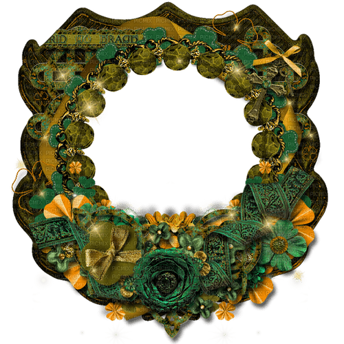 St. Patrick's Day Circle Frame - 免费PNG