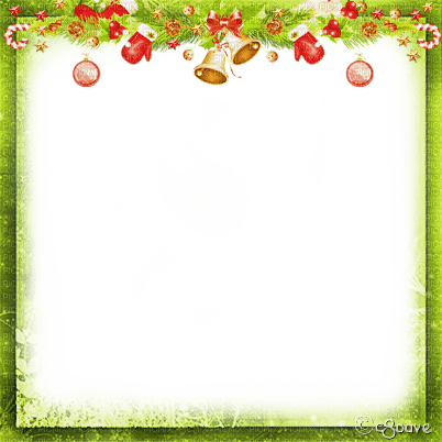 soave frame christmas paper branch border ball - 免费PNG