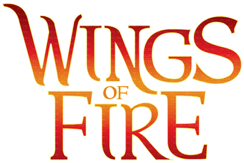 Text Wings Fire Orange - Bogusia - Free PNG