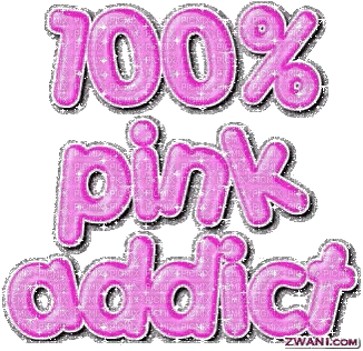 100% pink addict - GIF animé gratuit