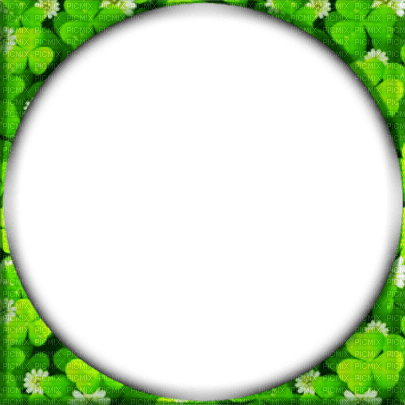 soave frame  st.patrick green circle - png grátis