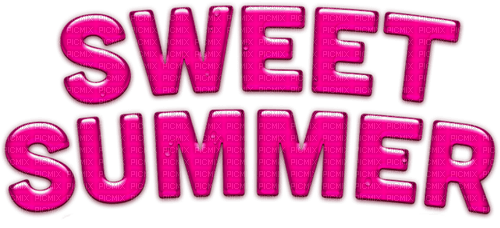 Sweet Summer.Text.Pink - zdarma png