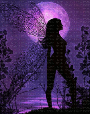 femme en violet - GIF animé gratuit