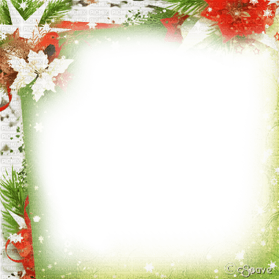 soave frame christmas winter paper vintage flowers - ilmainen png